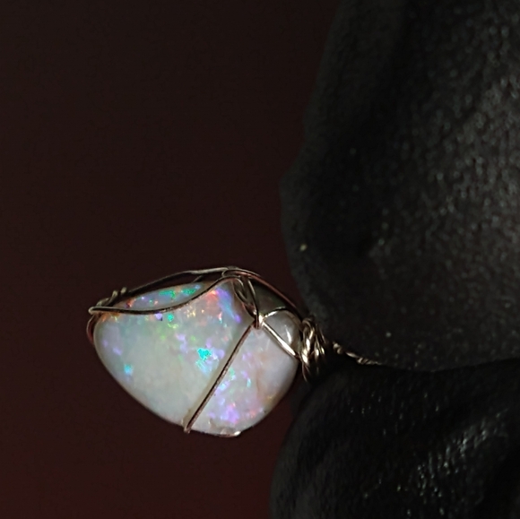 Full Spectrum Australian Opal Doublet Pendant (925) - Picture 9 of 9